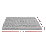 Darrahopens Furniture > Mattresses > Mattress Toppers Giselle Bedding 8cm Memory Foam Mattress Topper 7-Zone Graphite King