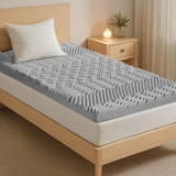 Darrahopens Furniture > Mattresses > Mattress Toppers Giselle Bedding 8cm Memory Foam Mattress Topper 7-Zone Graphite Single