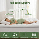 Darrahopens Furniture > Mattresses > Mattress Toppers Giselle Bedding King Mattress Topper 5cm Coral Fleece