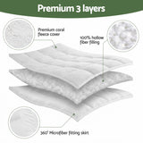 Darrahopens Furniture > Mattresses > Mattress Toppers Giselle Bedding King Mattress Topper 5cm Coral Fleece