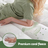 Darrahopens Furniture > Mattresses > Mattress Toppers Giselle Bedding King Single Mattress Topper 5cm Coral Fleece