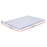 Darrahopens Furniture > Mattresses > Mattress Toppers Giselle Bedding Latex Topper 100% Natural Latex Toppers 7-zone w/ Ice Silk Cool-touch Fabric Cooling Cover Queen 5cm