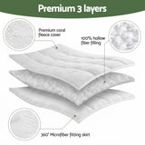 Darrahopens Furniture > Mattresses > Mattress Toppers Giselle Bedding Single Mattress Topper 5cm Coral Fleece