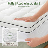 Darrahopens Furniture > Mattresses > Mattress Toppers Giselle Bedding Single Mattress Topper 5cm Coral Fleece