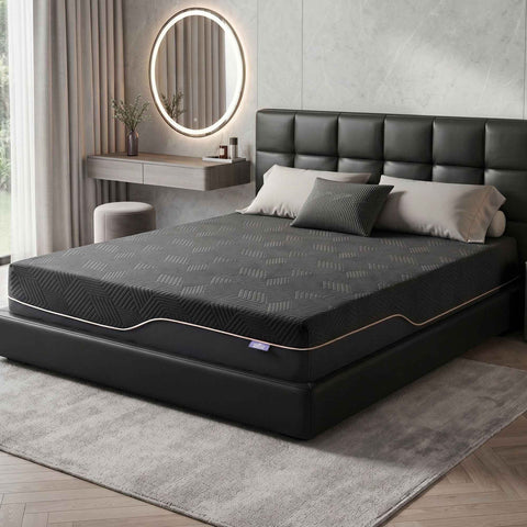 Darrahopens Furniture > Mattresses > Mattress Toppers Giselle Double Cooling Memory Foam Mattress Medium Firm with Gel Comfort 30cm