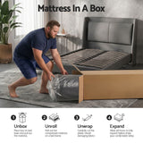 Darrahopens Furniture > Mattresses > Mattress Toppers Giselle King Single Cooling Memory Foam Mattress Medium Firm with Gel Comfort 30cm