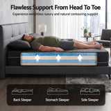 Darrahopens Furniture > Mattresses > Mattress Toppers Giselle Queen Cooling Memory Foam Mattress Medium Firm with Gel Comfort 30cm