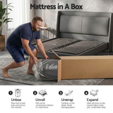 Darrahopens Furniture > Mattresses > Mattress Toppers Giselle Queen Cooling Memory Foam Mattress Medium Firm with Gel Comfort 30cm