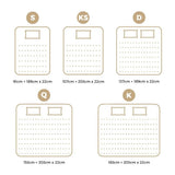 Darrahopens Furniture > Mattresses Premium 5 Zone Pocket Spring Foam Mattress Medium Firmness 22cm - Double