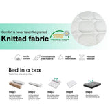 Darrahopens Furniture > Mattresses Premium 5 Zone Pocket Spring Foam Mattress Medium Firmness 22cm - King