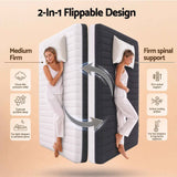 Darrahopens Furniture > Mattresses > Queen Mattress Giselle 18cm Queen Memory Foam Mattress Dual Feel Reversible Charcoal Foam In Australia - Darrahopens