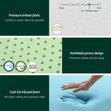 Darrahopens Furniture > Mattresses > Queen Mattress Giselle 20cm Memory Foam Mattress Green Tea Queen