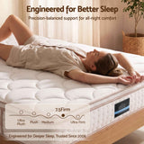 Darrahopens Furniture > Mattresses > Queen Mattress Giselle 30cm Queen Spring Mattress Tencel Cover 5-Zone Firm Back Support In Australia - Darrahopens