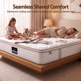 Darrahopens Furniture > Mattresses > Queen Mattress Giselle 30cm Queen Spring Mattress Tencel Cover 5-Zone Firm Back Support In Australia - Darrahopens