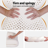 Darrahopens Furniture > Mattresses > Queen Mattress Giselle Queen 34cm 5-Zone Euro Top Pocket Spring Mattress with 2 Natural Latex Contour Pillows In Australia - Darrahopens