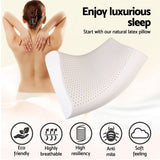Darrahopens Furniture > Mattresses > Queen Mattress Giselle Queen 34cm 5-Zone Euro Top Pocket Spring Mattress with 2 Natural Latex Contour Pillows In Australia - Darrahopens