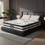 Darrahopens Furniture > Mattresses > Queen Mattress Giselle Queen 34cm 5-Zone Euro Top Pocket Spring Mattress with 2 Natural Latex Contour Pillows In Australia - Darrahopens