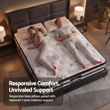 Darrahopens Furniture > Mattresses > Queen Mattress Giselle Queen 34cm 5-Zone Euro Top Pocket Spring Mattress with 2 Natural Latex Contour Pillows In Australia - Darrahopens