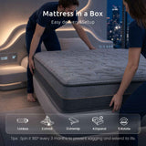 Darrahopens Furniture > Mattresses > Queen Mattress Levitex 25 cm Hybrid Pocket Spring Mattress Firm with 4cm Egg Crate Foam for Deep Sleep Bamboo Charcoal Fabric Queen
