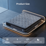 Darrahopens Furniture > Mattresses > Queen Mattress Levitex 33 cm Mattress 8.0 Extra Firm 7-Zone Pocket Spring Mattress with Dual-Row Edge Support & Breathable Knit Cover Queen
