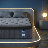 Darrahopens Furniture > Mattresses > Queen Mattress Levitex 33 cm Mattress 8.0 Extra Firm 7-Zone Pocket Spring Mattress with Dual-Row Edge Support & Breathable Knit Cover Queen