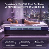 Darrahopens Furniture > Mattresses > Queen Mattress Levitex Queen Mattress 23CM With Pocket Spring & Cooling Gel Foam, Medium-Firm Full-Body Support, Mattresses In A Box In Australia - Darrahopens