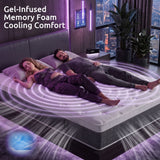 Darrahopens Furniture > Mattresses > Queen Mattress Levitex Queen Mattress Lumbar Support, 5-Zone Pocket Springs & 2-Row Hardened Edges for Deep Sleep, Cooling Gel Memory & Egg-Crate Foam In Australia - Darrahopens