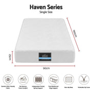 Darrahopens Furniture > Mattresses > Single Mattress Giselle 25cm Single Hybrid Mattress Soft Knitted Fabric Edge Support Gel Foam In Australia - Darrahopens