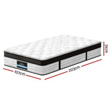 Darrahopens Furniture > Mattresses > Single Mattress Giselle Bedding 31cm Mattress Euro Top King Single