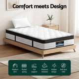 Darrahopens Furniture > Mattresses > Single Mattress Giselle Bedding 31cm Mattress Euro Top King Single