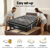 Darrahopens Furniture > Mattresses > Single Mattress Giselle Bedding 35cm Mattress Graphene Memory Foam Medium Firm Euro Top Mattresses Single