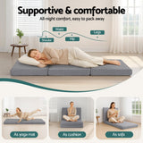 Darrahopens Furniture > Mattresses > Single Mattress Giselle Foldable Mattress Folding Sofa Bed Trifold Memory Foam Camping Cushion Mat