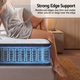 Darrahopens Furniture > Mattresses > Single Mattress Giselle Single Reversible Spring Mattress Cashmere Cover Gel Foam Firm 35cm In Australia - Darrahopens