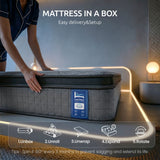 Darrahopens Furniture > Mattresses > Single Mattress Levitex 33 cm Mattress 8.0 Extra Firm 7-Zone Pocket Spring Mattress with Dual-Row Edge Support & Breathable Knit Cover Single