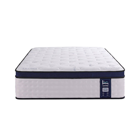 Darrahopens Furniture > Mattresses > Single Mattress Levitex 35CM Single Mattresses Gel Memory Foam and 7-Zone Ergonomic Pocket Spring, Anti-Roll Dual-Row Edge, Triple Cooling System for Hot Sleepers
