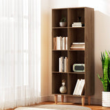 Darrahopens Furniture > Office Artiss Bookshelf Bookcase 4 Tiers LEOR Walnut