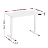 Darrahopens Furniture > Office Artiss Electric Standing Desk Sit Stand Desks 120CM