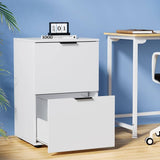 Darrahopens Furniture > Office Artiss Filing Cabinet Files Storage Office Shelves File Organiser White 2 Drawer
