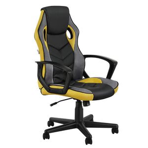 Darrahopens Furniture > Office Artiss Gaming Office Chair Computer Executive Racing Chairs High Back Yellow