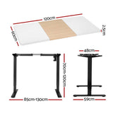 Darrahopens Furniture > Office Artiss Motorised Standing Desk Sit Stand Desks 120CM