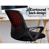 Darrahopens Furniture > Office Artiss Office Chair Drafting Stool Computer Standing Desk Mesh Chairs Black