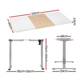 Darrahopens Furniture > Office Artiss Standing Desk Electric Sit Stand Desks 120CM