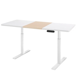 Darrahopens Furniture > Office Artiss Standing Desk Motorised Electric Dual Motor 140CM White Pine