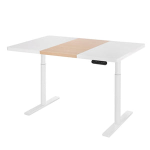 Darrahopens Furniture > Office Artiss Standing Desk Motorised Electric Dual Motor Splice White Pine 120CM