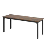 Darrahopens Furniture > Office > Desks Artiss Computer Desk 2 Person Double Workstation Study Table Rustic Brown 200cm In Australia - Darrahopens