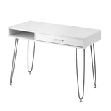 Darrahopens Furniture > Office > Desks Artiss Computer Desk Drawer Cabinet Home Office Desks Workstation 100cm White