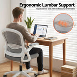 Darrahopens Furniture > Office > Desks Artiss Computer Desk & Ergonomic Office Chair Set 120cm Home Office Study Desk with 3 Drawers & 3 Shelves, Mesh Computer Chair with Flip-Up Armrests In Australia - Darrahopens
