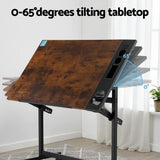 Darrahopens Furniture > Office > Desks Artiss Drafting Table Drawing Desk Art Desk Multi-Functional Craft Drawing Table