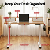 Darrahopens Furniture > Office > Desks Artiss Electric Standing Desk Height Adjustable Sit Stand Desk Home Office