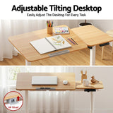 Darrahopens Furniture > Office > Desks Artiss Electric Standing Desk Height Adjustable Sit Stand Desk Tilting Top